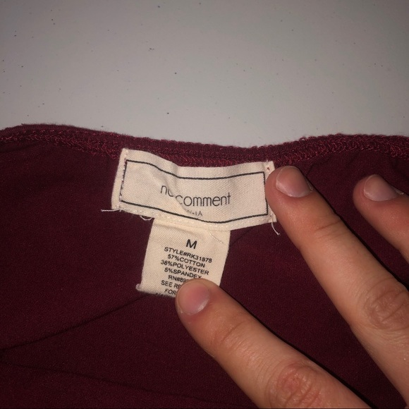 Maroon Halter Neck Bodysuit - Picture 5 of 6